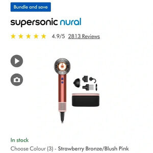 Dyson Supersonic Nural hair dryer *special edition pink